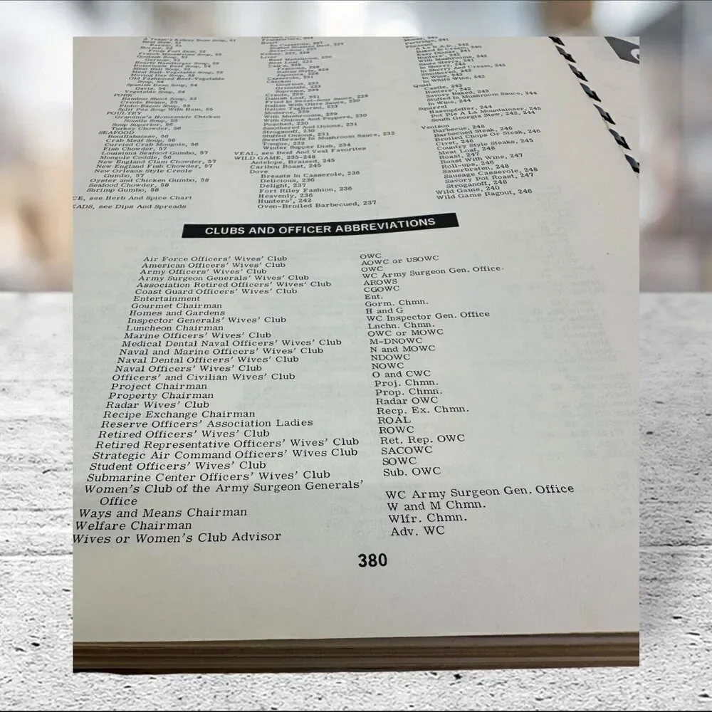 COOK BOOK 1964 meats